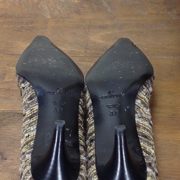 Jaime Mascaro Pointed Tweed Kitten Heels - Picture 7 of 8